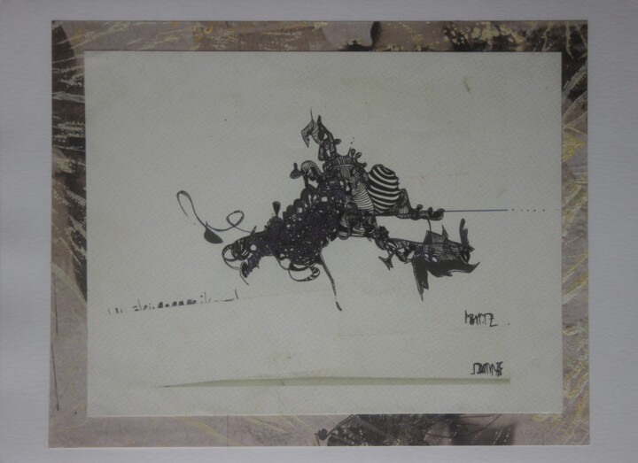 Drawing titled ""Schildkrötenpapage…" by Vanessa K., Original Artwork, Gel pen