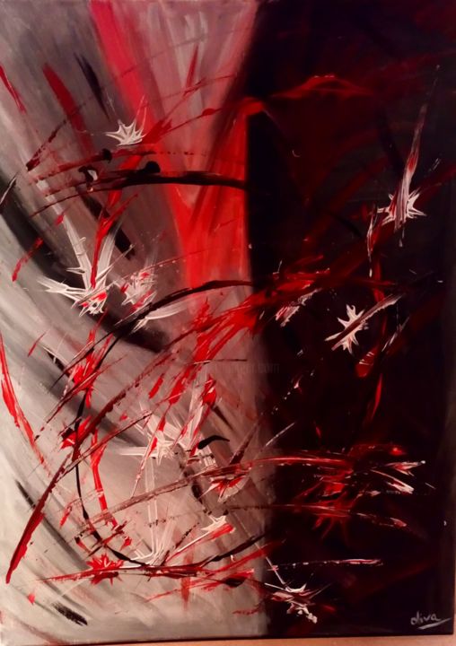 Pittura intitolato "Explosive" da Vanessa Oliva, Opera d'arte originale
