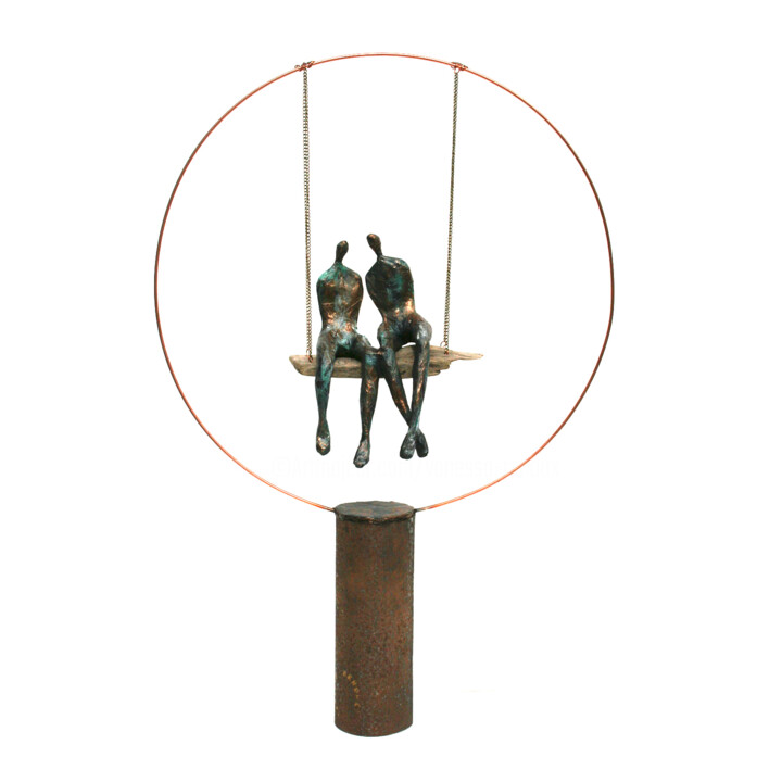 Sculpture intitulée "Tubular Swing, scul…" par Vanessa Renoux, Œuvre d'art originale, Papier