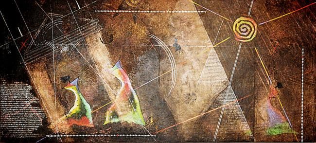 Картина под названием "El ritual II" - Vanessa Tio-Groset, Подлинное произведение искусства