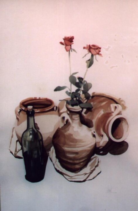 Painting titled "Jars 003" by Vani Ghougassian, Original Artwork