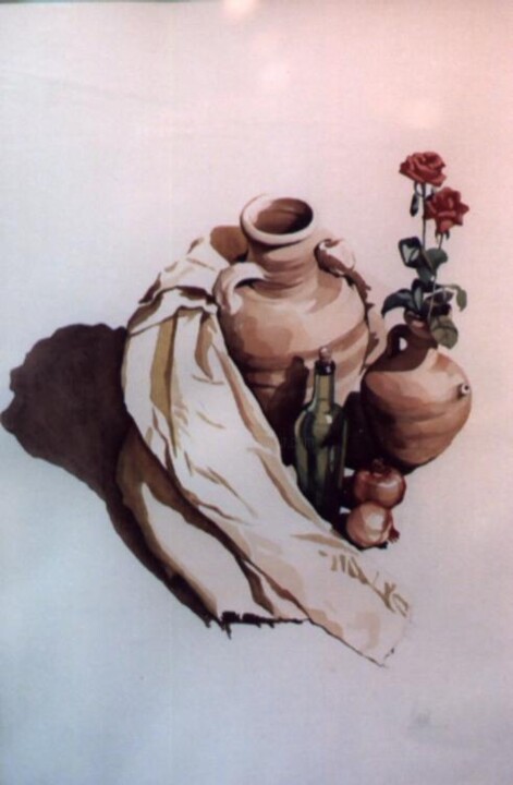 Painting titled "Jars 004" by Vani Ghougassian, Original Artwork