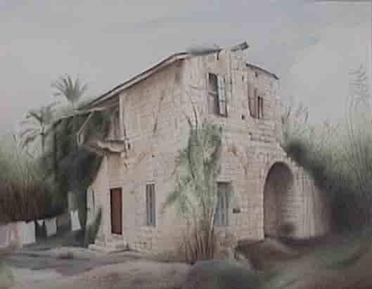 绘画 标题为“Old house in Beirut…” 由Vani Ghougassian, 原创艺术品