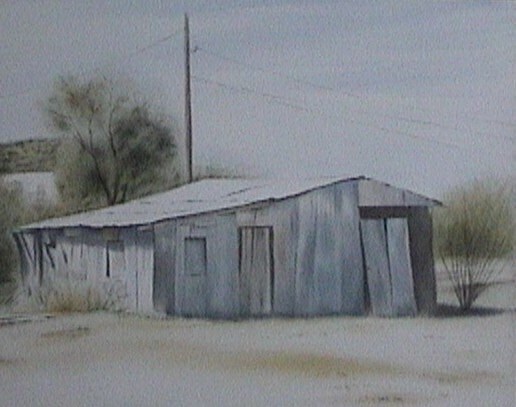 Painting titled "The shack of silence" by Vani Ghougassian, Original Artwork