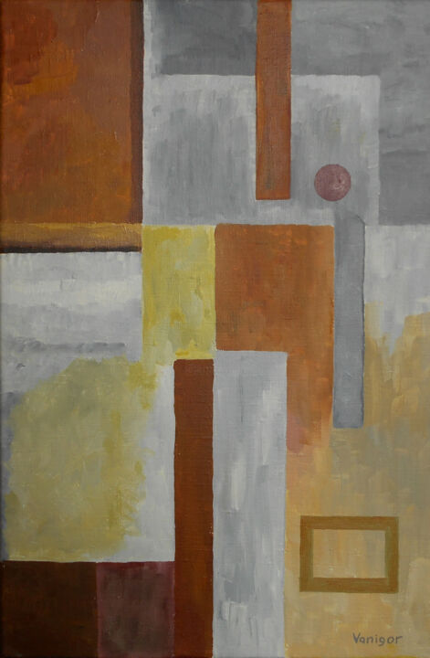 Картина под названием "Maze" - Igor Vanzhula, Подлинное произведение искусства, Масло Установлен на Деревянная рама для носи…