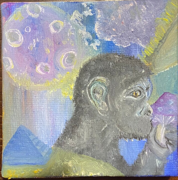 Painting titled ",,The beginning of…" by Vanilla Floss, Original Artwork, Oil