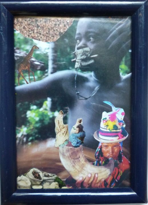 Collages titled "Initiation" by Vanitas-Editions, Original Artwork