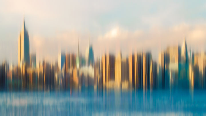 Photographie intitulée "MANHATTAN SKYLINE E…" par Steven Elio Van Weel, Œuvre d'art originale,