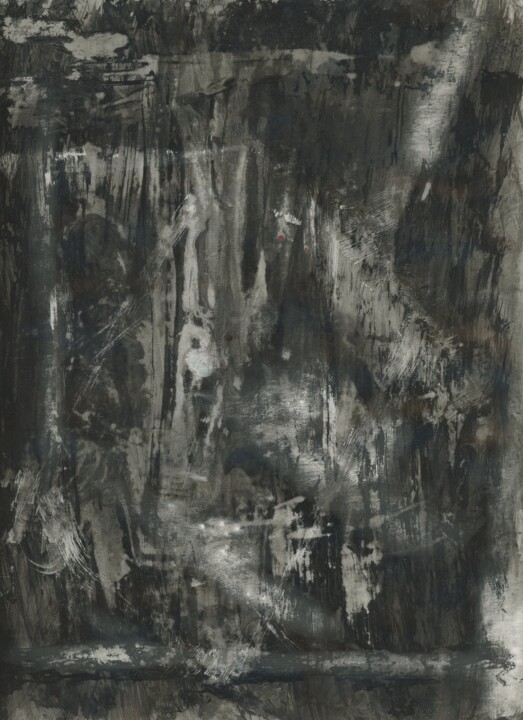 Картина под названием "I'm not here (Меня…" - Vanya Kasatka, Подлинное произведение искусства, Чернила
