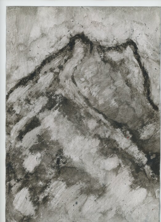 Картина под названием "Upper Lars (Верхний…" - Vanya Kasatka, Подлинное произведение искусства, Чернила