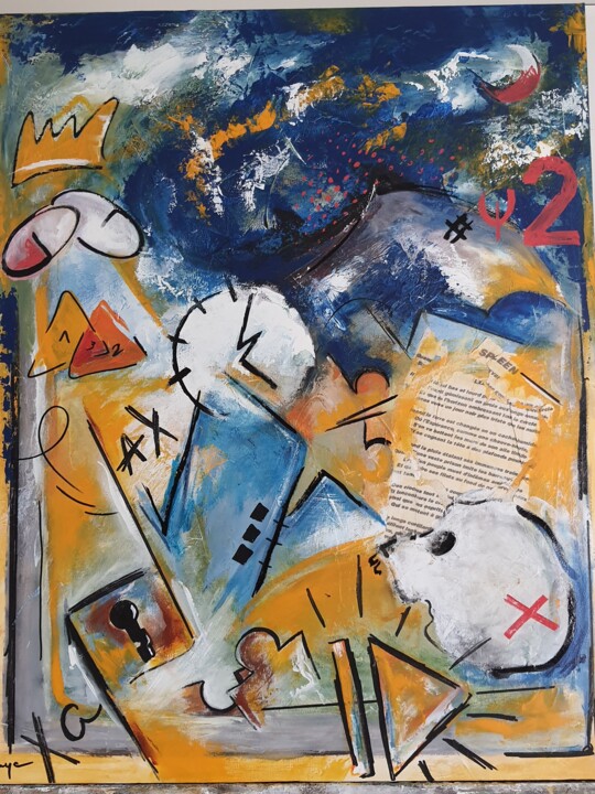 Peinture intitulée "#PSY2" par Vanya, Œuvre d'art originale, Acrylique