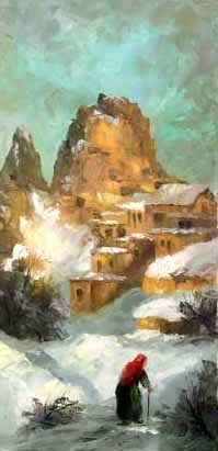 Painting titled "ürgüp" by Ali Yagcı, Original Artwork