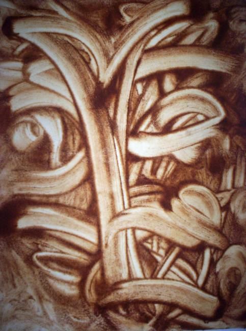 Malerei mit dem Titel "Fine Cinnamon Art lX" von Vasco, Original-Kunstwerk