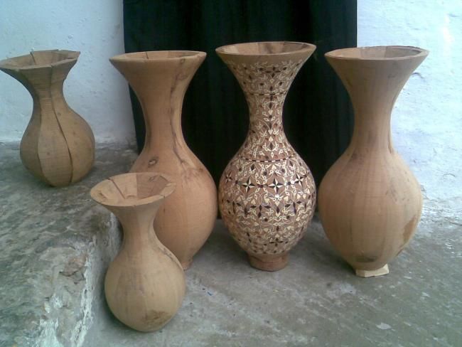 Peinture intitulée "Vase de l'artisanat…" par Nassek Hassan, Œuvre d'art originale