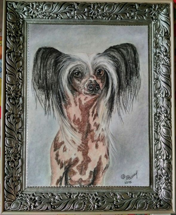 Painting titled ""Никса"" by Василий Линник, Original Art, Pastel