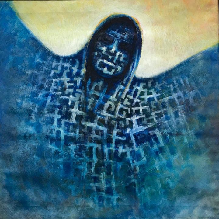Картина под названием "Carla's Dreams" - Vasile Marius Lupu, Подлинное произведение искусства, Масло Установлен на Деревянна…
