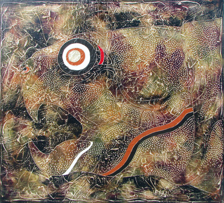 Peinture intitulée "Objekt №3. PSEUDEMY…" par Vasili Zianko, Œuvre d'art originale, Acrylique