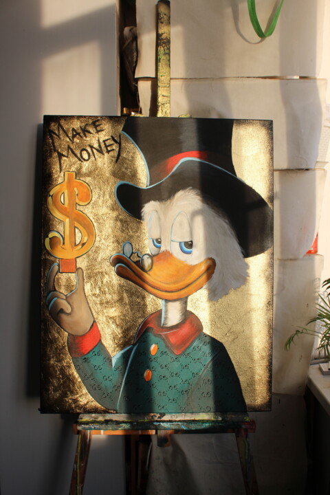 Картина под названием "scrooge с" - Vasily Kizinek, Подлинное произведение искусства, Акрил