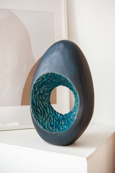 Sculpture titled "Soap Bubble, object…" by Vasily Pepelyaev, Original Artwork, Wood