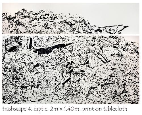 Peinture intitulée "13 trashscape4, dip…" par Vassilis Economidis, Œuvre d'art originale