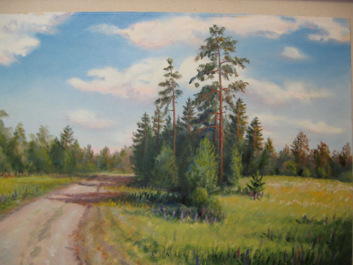Peinture intitulée "Летний полдень" par Vladimir Golub, Œuvre d'art originale