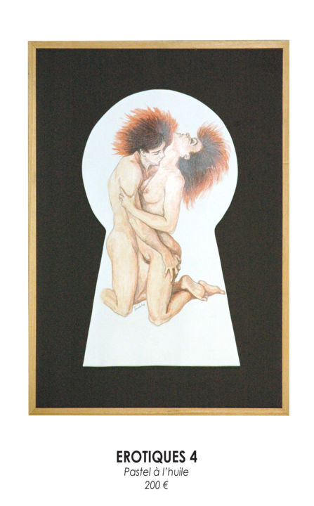 Картина под названием "erotiques-4.jpg" - Vandel, Подлинное произведение искусства, Пастель