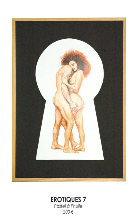 Картина под названием "erotiques-7.jpg" - Vandel, Подлинное произведение искусства, Пастель