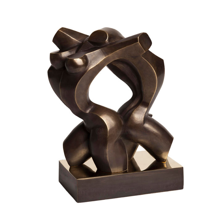 Skulptur mit dem Titel ""Unity" Contemporar…" von Veaceslav Jiglitski, Original-Kunstwerk, Bronze