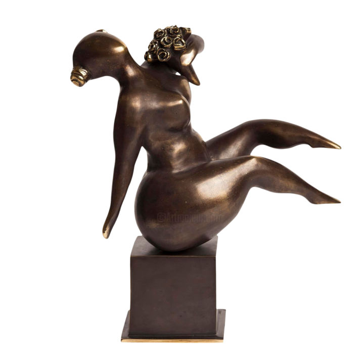 Scultura intitolato ""Spring" Figurative…" da Veaceslav Jiglitski, Opera d'arte originale, Bronzo