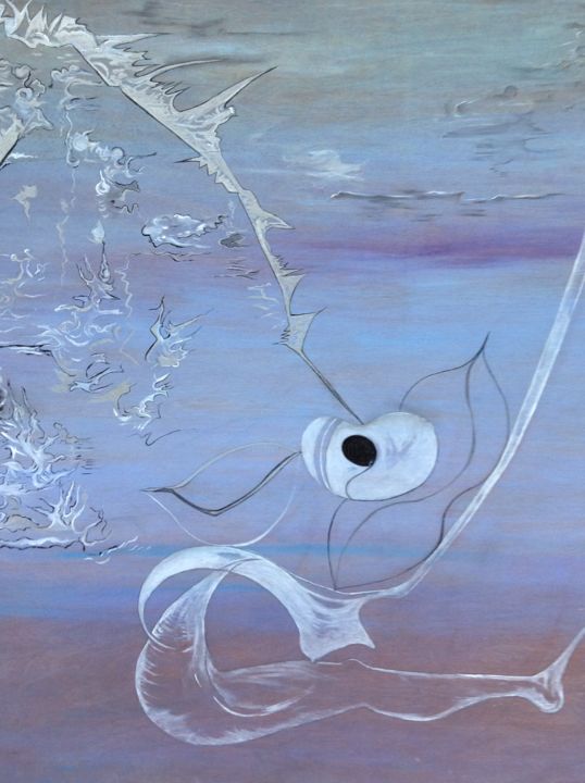 Painting titled "The Storm : Metamor…" by Velka Edge~Olok, Original Artwork, Oil
