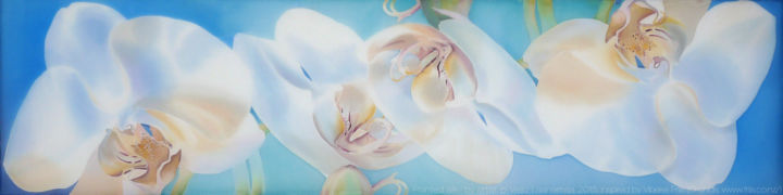 Schilderij getiteld "silk-painting-by-v-…" door Vello Laanemaa, Origineel Kunstwerk