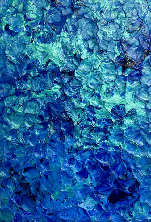 Картина под названием "Neptune" - Velvet Of Art, Подлинное произведение искусства, Акрил