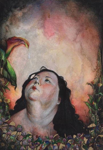 Painting titled "Desire" by Marianna Venczak, Original Artwork, Oil