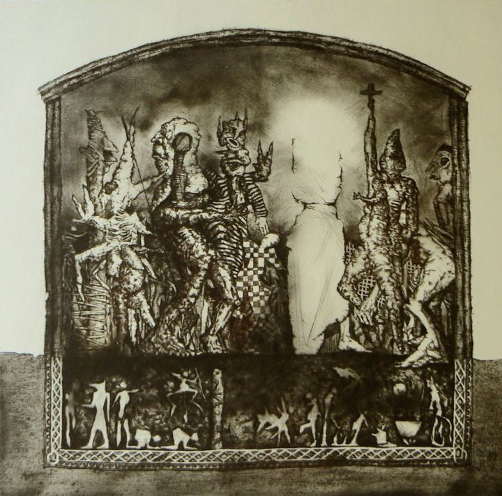 Incisioni, stampe intitolato "...Between them and…" da Georgi Veniaminov, Opera d'arte originale, Altro
