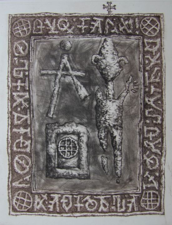 Incisioni, stampe intitolato "The language of the…" da Georgi Veniaminov, Opera d'arte originale, Altro
