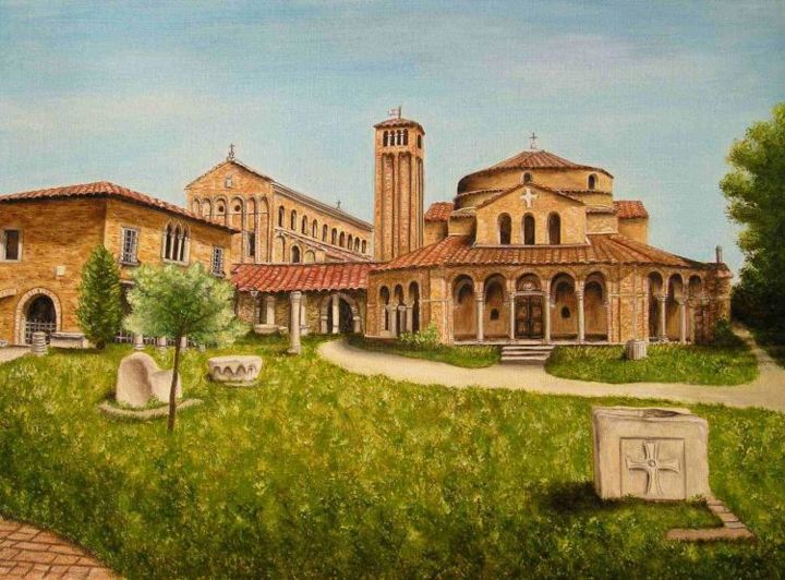 Peinture intitulée "Torcello" par Anais Arzoumanian, Œuvre d'art originale