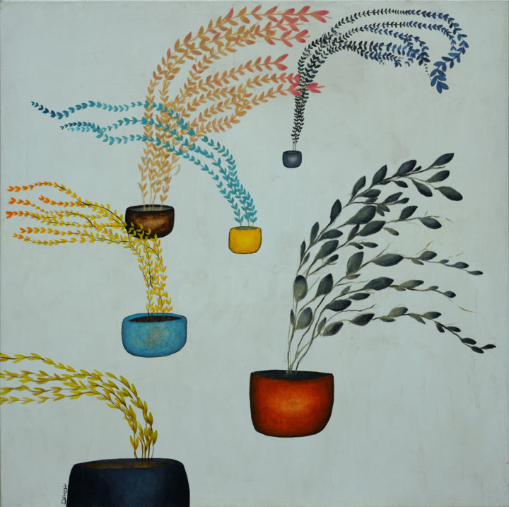 Painting titled "To and Fro" by Ventzislav Dikov - Maestro Online, Original Art, Oil