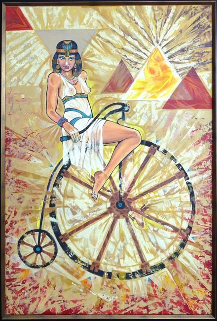 Painting titled "Египтянка." by Igor Veniukov, Original Artwork