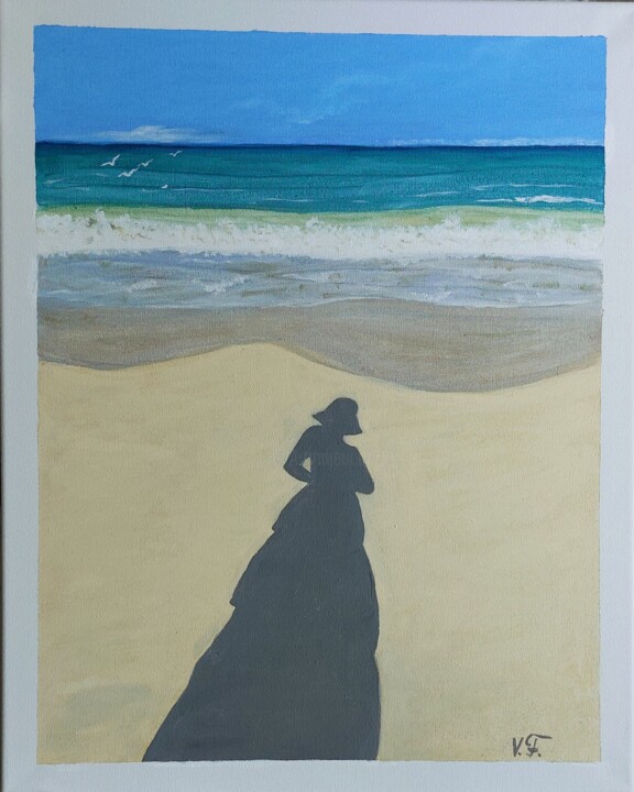 Peinture intitulée "Утренняя тень" par Vera Filatova, Œuvre d'art originale, Acrylique