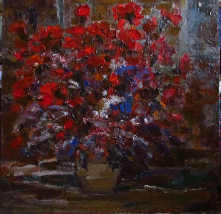 Painting titled "GAGLOEVA" by Vera Nechaeva, Original Artwork, Oil