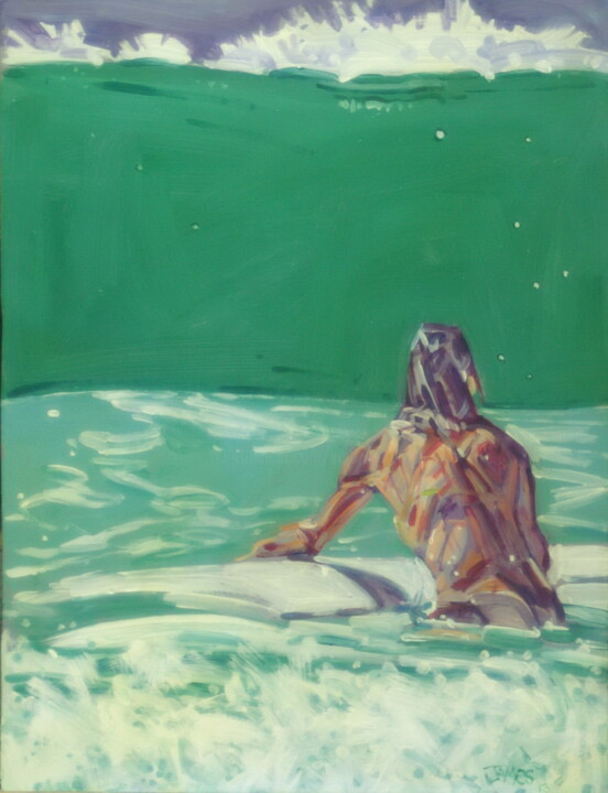 Pintura titulada "big surf" por James Wardroper, Obra de arte original, Acrílico