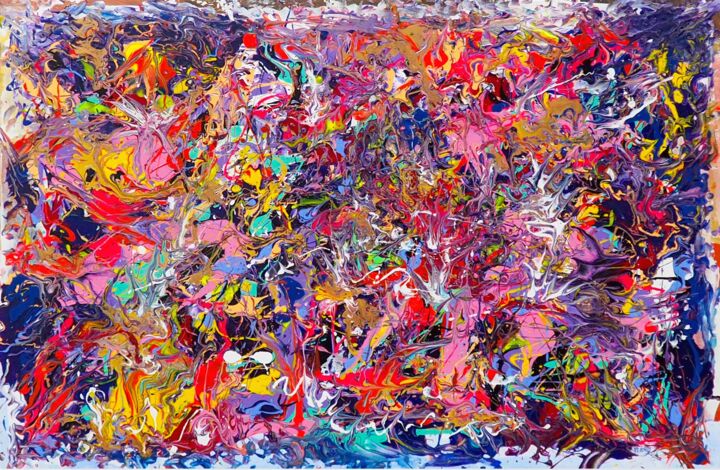 Peinture intitulée "Sounds of Colors" par Verad, Œuvre d'art originale, Acrylique
