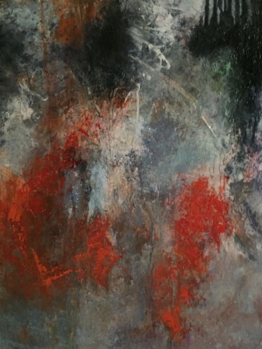 Картина под названием "Passion" - Thierry Verger, Подлинное произведение искусства, Акрил Установлен на Деревянная рама для…