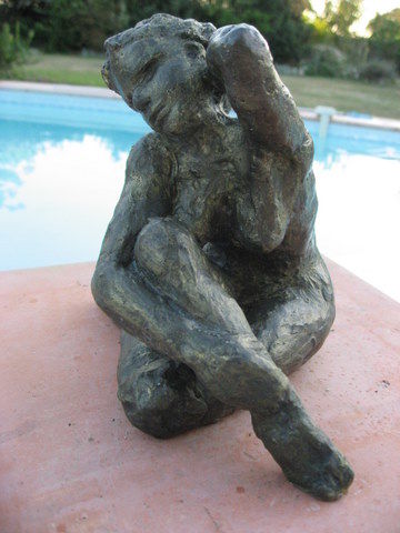 Sculpture titled ""Intime Créatrice"…" by Gérard Verger, Original Artwork