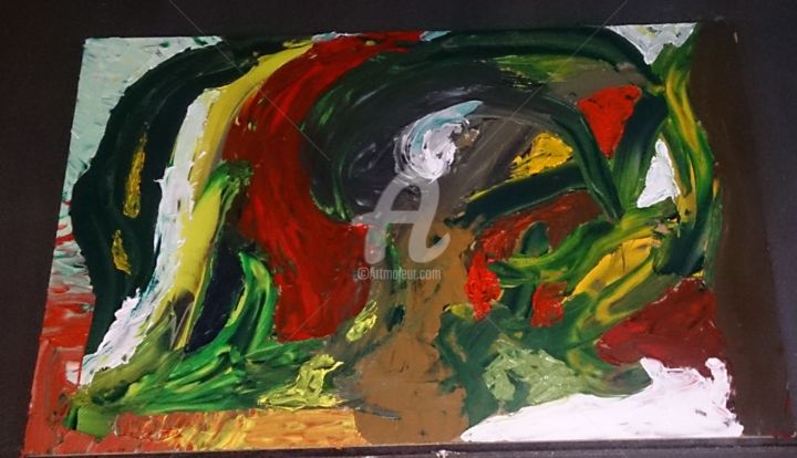 Peinture intitulée "Tunel" par Verkysto Salgado, Œuvre d'art originale, Huile