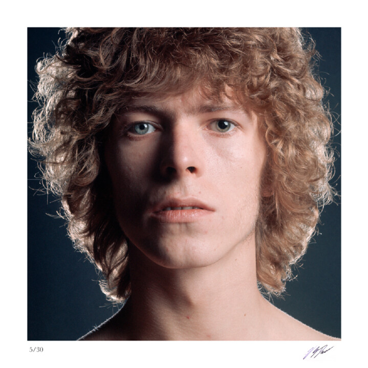 Photography titled "David Bowie 1969" by Vernon Dewhurst, Original Artwork, Analog photography