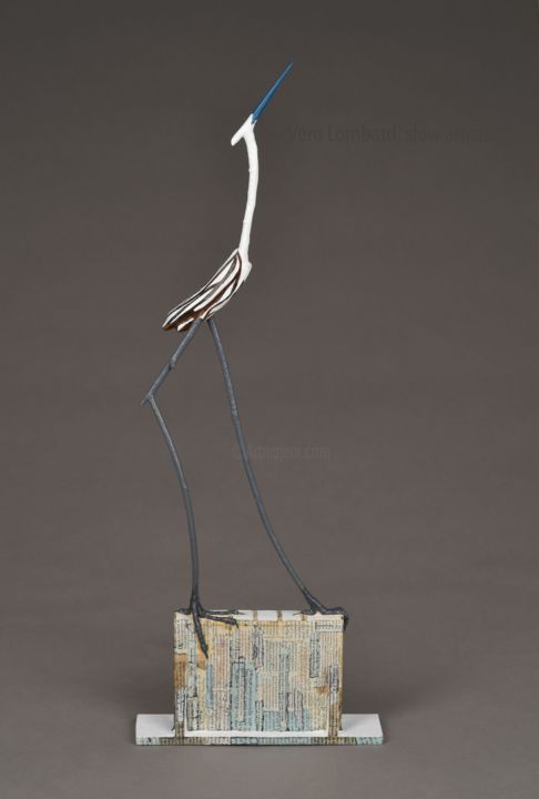 Скульптура под названием "Elévation" - Véro Lombard, Подлинное произведение искусства, Дерево