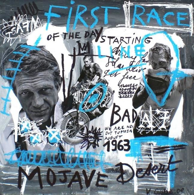 Painting titled "First race of the d…" by Vero Cristalli, Original Artwork, Oil