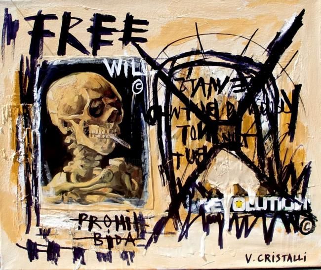 Pittura intitolato "Do you mind if I sm…" da Vero Cristalli, Opera d'arte originale