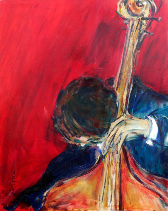 Картина под названием "Intimité en contreb…" - Véronic Martignac, Подлинное произведение искусства, Акрил Установлен на Дере…